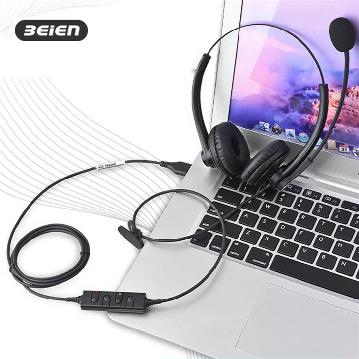 Best Binaural USB Wired Headphone For Call Center best