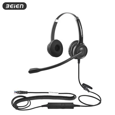Binaurális IP Phone Office RJ9 headset