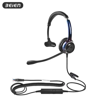 Mono zajcsökkentő vezetékes fülhallgató mikrofonnal